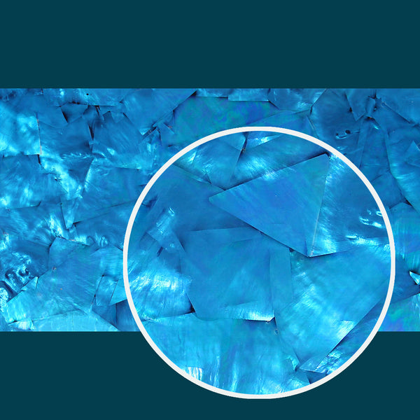 Cobalt Color Shell Cobalt Blue White Mother of Pearl Shell Veneer